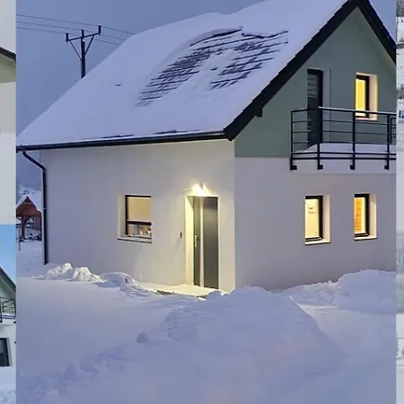 Vila All Season Lasowka - Klimatyzowana Willa Do 10 Osob Z Widokiem Na Gory, Sauna Opalana Drewnem, Jacuzzi 4Km Do Zieleniec Ski Arena Lasowka