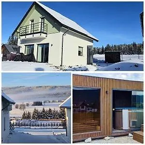 Vila All Season Lasowka - Klimatyzowana Willa Do 10 Osob Z Widokiem Na Gory, Sauna Opalana Drewnem, Jacuzzi 4Km Do Zieleniec Ski Arena *
