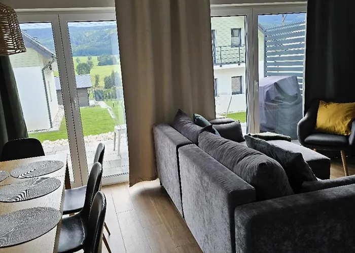 Season - Klimat - 10 Osobowa Z Widokiem Na Gory, Sauna Opalana Drewnem, Jacuzzi 4km Do Zieleniec Arena Villa Lasowka